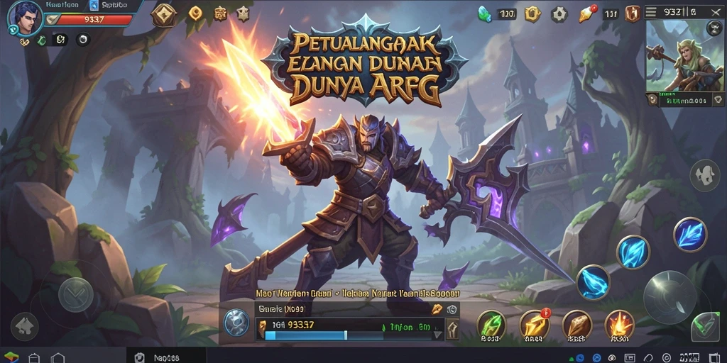 Tampilan menarik dari gameplay ARPG yang mendebarkan.