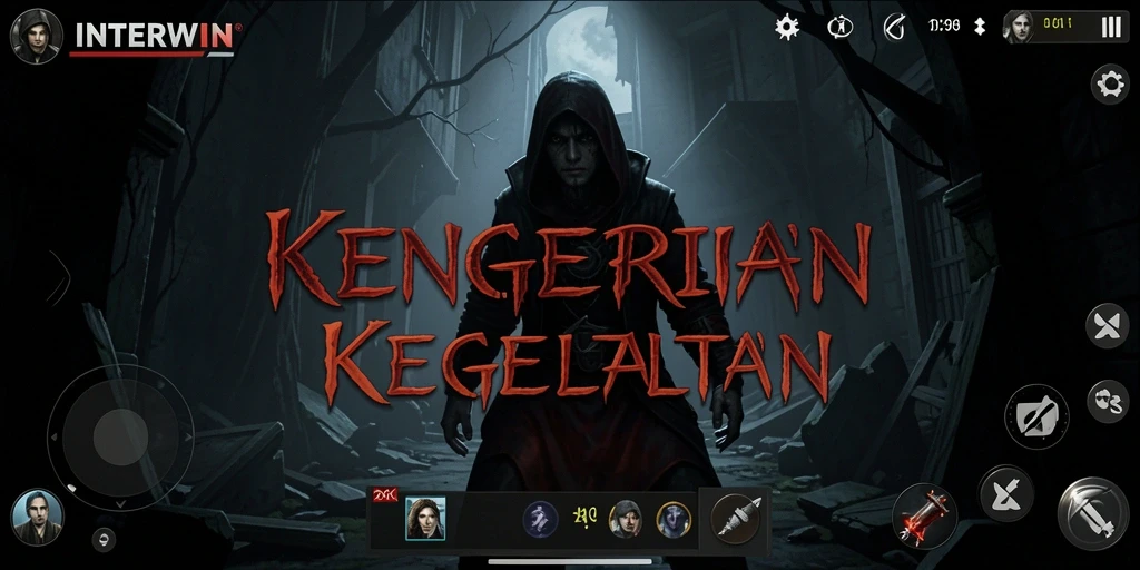 Gameplay menegangkan dengan suasana menyeramkan INTERWIN.