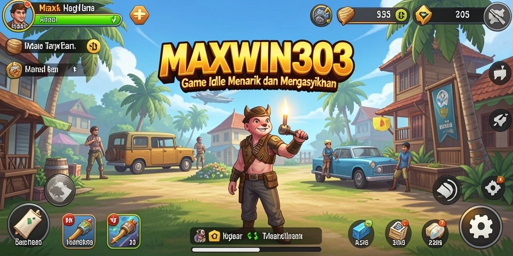 Screenshot gameplay <strong>MAXWIN303</strong> menampilkan keseruan dalam mengumpulkan sumber daya.