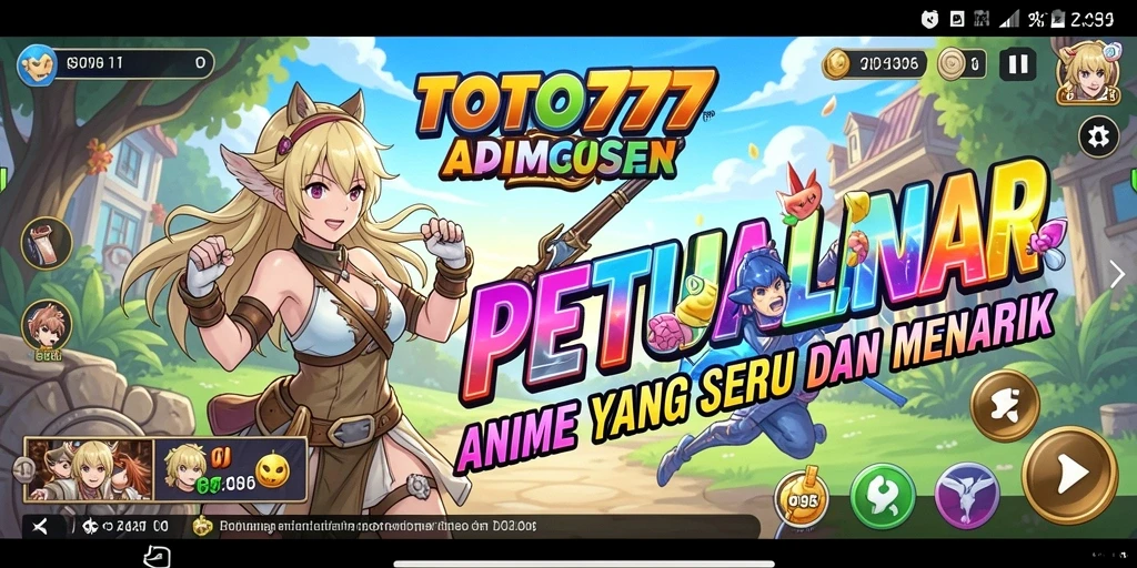 Gameplay menakjubkan dalam TOTO777 menunjukkan petualangan karakter Anime.