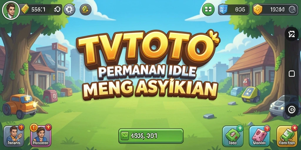 Tampilan menarik dari gameplay Idle TVTOTO yang seru.
