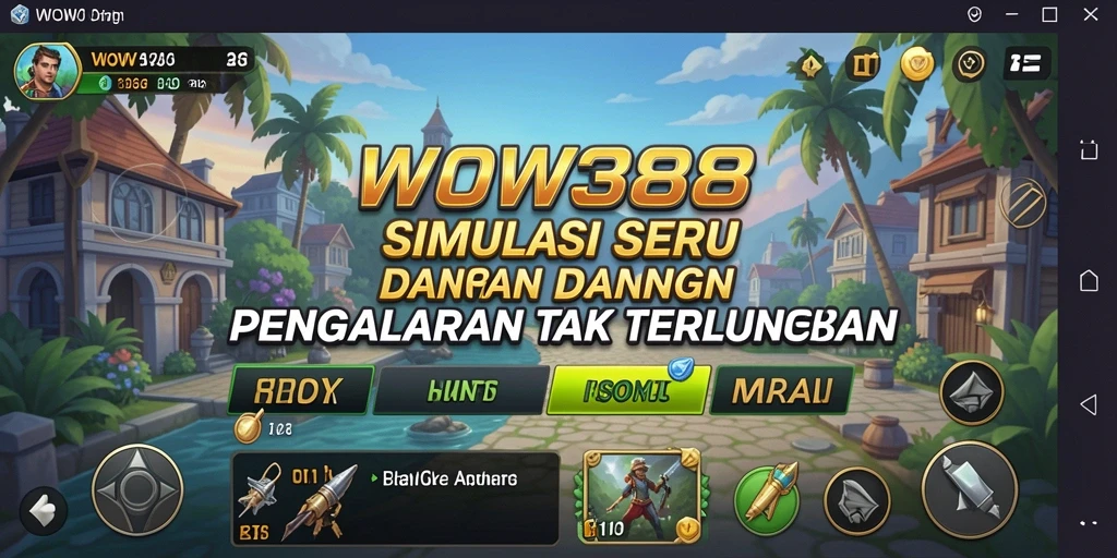 Tampilan gameplay seru di WOW388 dengan berbagai skenario menarik.